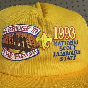 1993 National Scout Jamboree Staff A Bridge To The Future Trucker USA Hat Cap